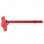 AR-15 Tactical "BAT" Style Charging Handle Assembly w/ Oversized Latch Non-Slip - Red